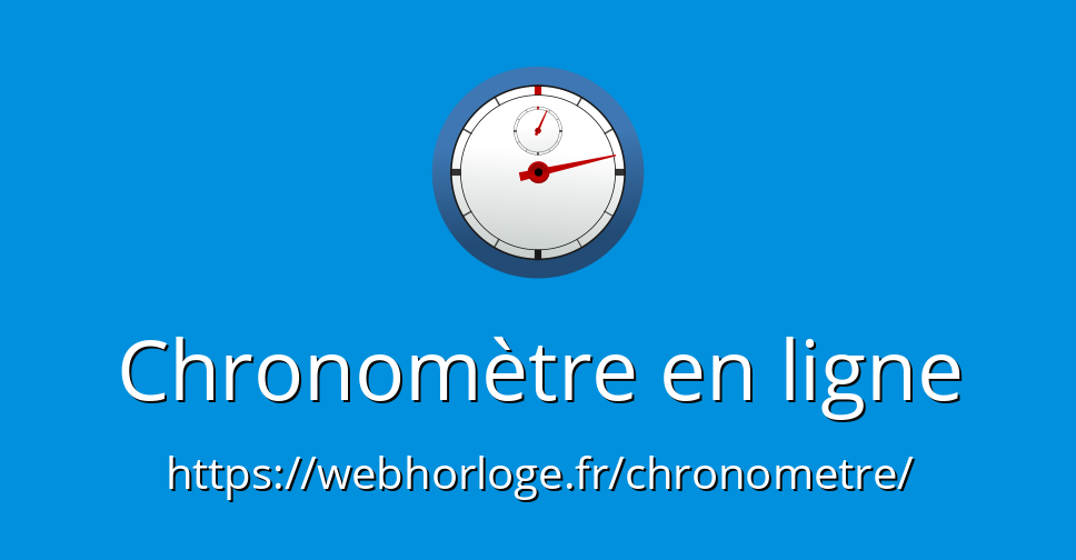 Chronometre En Ligne Webhorloge Fr