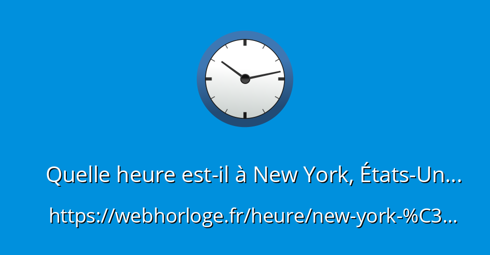 heure locale etats unis new york