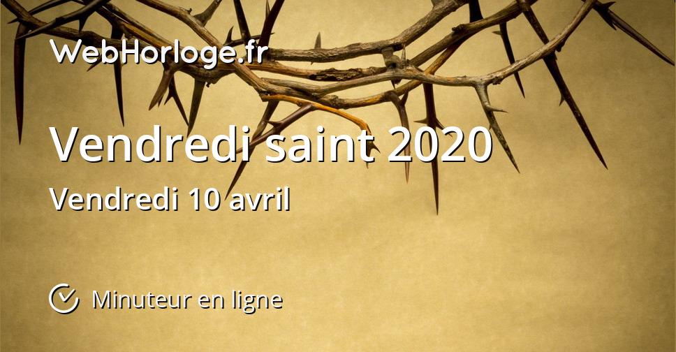 Vendredi saint 2020